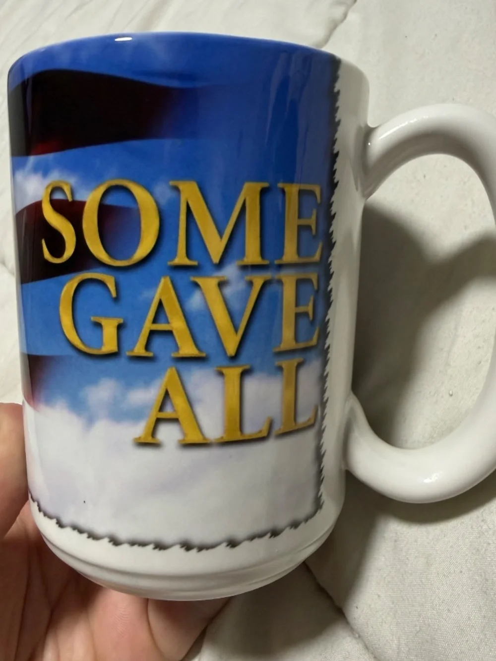 All Gave Some Some Gave All Patriotic Military Flag Ceramic Coffee Mug 15 oz